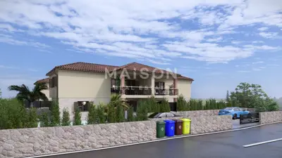 Investment opportunity: plot with a designed villa near Krk