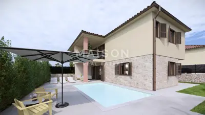 Investment opportunity: plot with a designed villa near Krk - 5