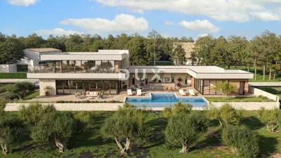 House 281 m², Savudrija - pool and sea view