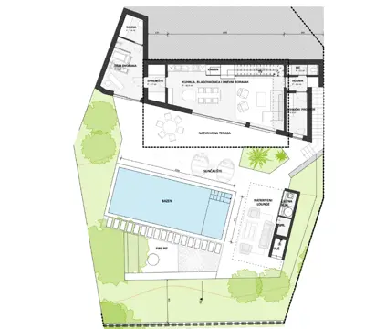 Building land 2,019 m², Oprtalj - project for three villas - 21
