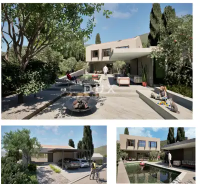 Building land 2,019 m², Oprtalj - project for three villas - 7