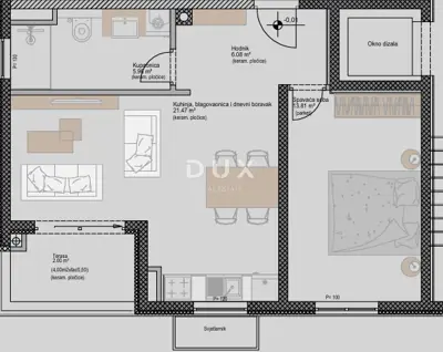 Wohnung 48,7 m², Poreč - neues Projekt in Meeresnähe - 2