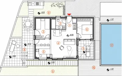 Wohnung 159,2 m², Primošten - privater Pool und Meerblick - 11