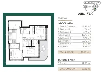 Villa 274 m², Lovrečica - an der Küste Istriens und mit Pool - 12