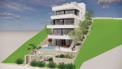 Building plot 476 m², Rtina - first row to the sea - 3