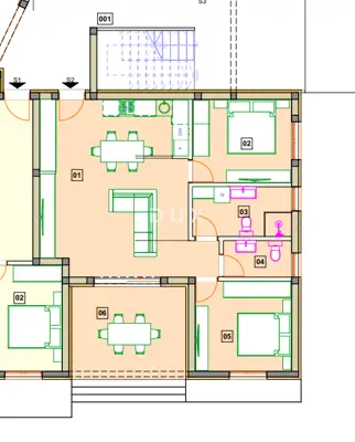 Apartment 89.8 m², Vodice - 2 bedrooms, garden and loggia - 6