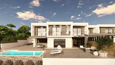 Doppelvilla 228 m², Crikvenica - Panoramablick auf das Meer - 2