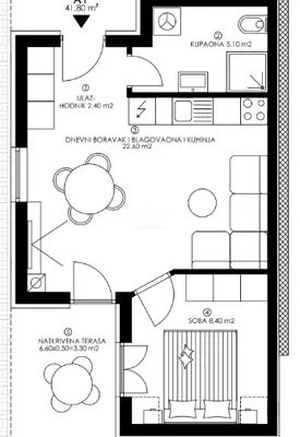 Stan 54,4 m², Valmade, Pula - izdvojen ulaz i vrt - 16