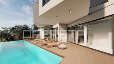 Građevinsko zemljište 411 m², Mimice, pogled na more