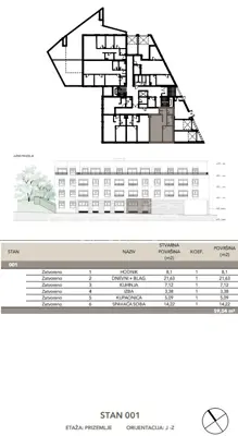 Stan 59,54 m², Črnomerec - novogradnja Kuniščak - 3