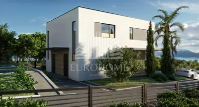 Dvojna kuća 85 m², Mandre - pogled na more i terasa - 3