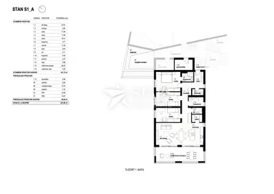 Apartment 141 m², Glavani - 3 bedrooms and yard - 2