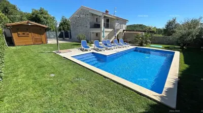 Moderna, rustikalna kamena vila s bazenom, Poreč!