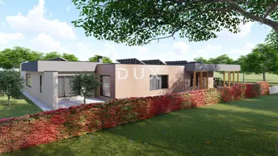 Građevinsko zemljište, Brtonigla - projekt kuće s bazenom - 2