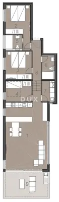 Apartment 125.83 m², Kožino - panoramic sea view - 22