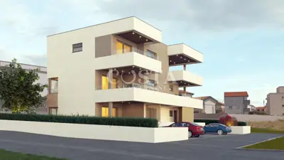 Wohnung 53 m², Povljana - Meerblick und Terrasse