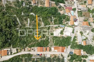 Building plot 596 m², Lumbarda - open sea view - 2