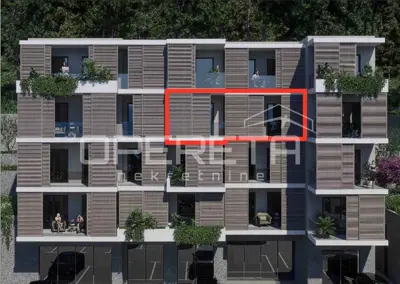 Wohnung 68 m², Omiš - Neubau mit Aufzug und Balkon