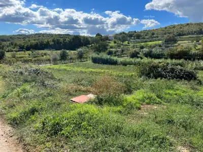 Building plot 1,089 m², Rakotule - open view of Motovun - 3