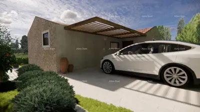 Building plot 1,089 m², Rakotule - open view of Motovun - 5