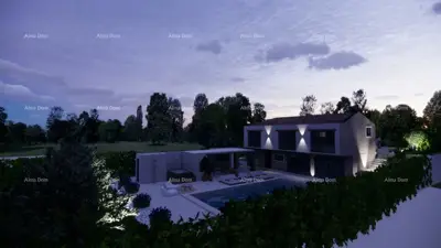 Building plot 1,089 m², Rakotule - open view of Motovun - 7