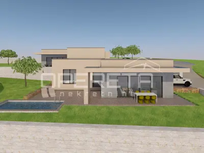 Istra, Tinjan- Građevinsko zemljište s projektom i započetom gradnjom- idealna i - 7