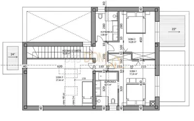 Bauland, Medulin - Projekt eines Hauses mit Pool - 8