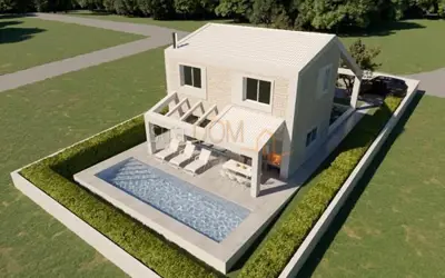 Bauland, Medulin - Projekt eines Hauses mit Pool - 5