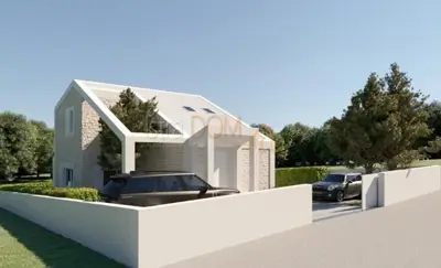 Bauland, Medulin - Projekt eines Hauses mit Pool - 2