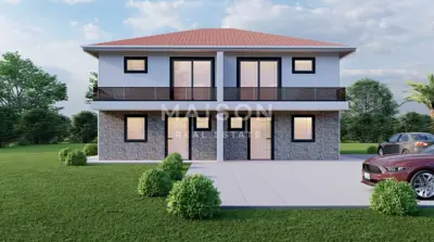 Malinska, semi-detached house 500 m from the sea