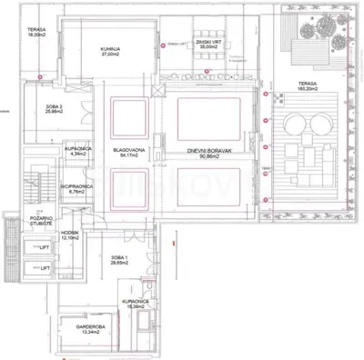 Sale, Zagreb, Trnje, penthouse, terrace, 3GPM - 10