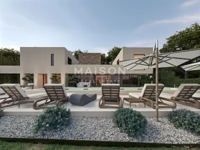 Luksuzna vila u izgradnji + firma – mir, priroda i potpuna privatnost,