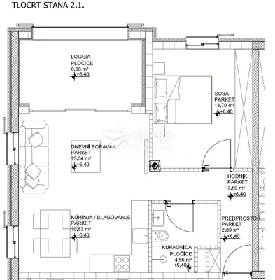 Wohnung zum Kauf in Cres, 75 m² - 2
