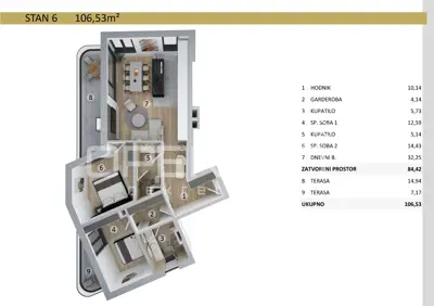 Wohnung 106 m², Umag - Meerblick und Strandnähe - 8