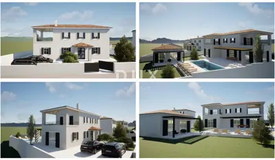 ISTRA, VIŠNJAN - Land with building permit - 2
