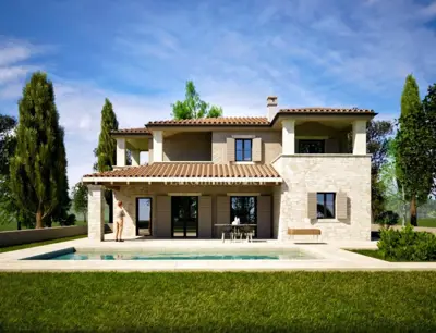 Vila 161 m², Poreč okolica, bazen i pogled - 2