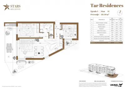 Wohnung 66 m², Tar-Vabriga - Terrasse, Garten und 2 Parkplätze - 2