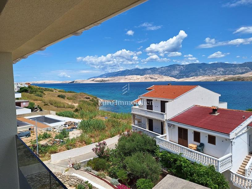 Grad Pag - apartman s dvije terase i pogledom na more