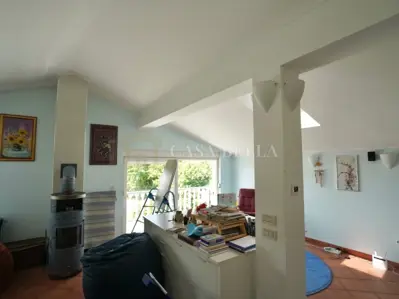 House floor 109 m², Viškovo - covered terrace and view of Učka