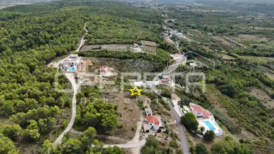 Građevinsko zemljište 1.300 m², Ražanac - Podvršje, pogled na more - 6