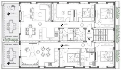 Apartment 72 m², Novalja - 2 bedrooms and balcony - 11