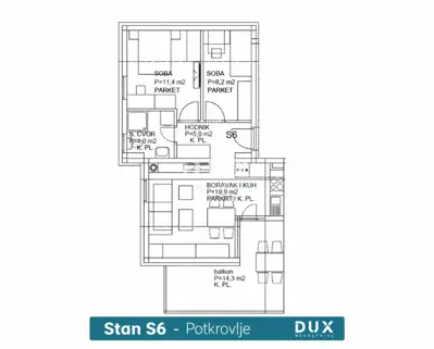 Rogoznica, 3-Zimmer-Wohnung mit Südwest-Ausrichtung, 54,58 m², 260 m vom Meer entfernt - 18