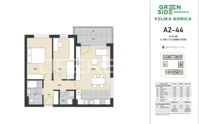 Wohnung zum Kauf in Kromosovo naselje, 72 m² - 9