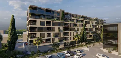 Pula! Mehrfamilienhaus, moderne Gebäude mit Aufzug, nahe dem Zentrum. Wohnung mit Parkplatz und Abstellraum.