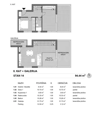 Stan 94 m², Pag, prvi red do mora i pogled na more - 10