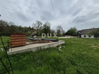 GORSKI KOTAR, VRBOVSKO, SEVERIN NA KUPI - Started construction of a house 102 m², - 9