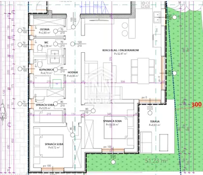Stan 74 m², Vodice - novogradnja i natkrivena terasa - 9