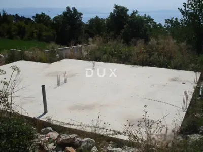 Opatija, Veprinac, zemljište 840 m², građevinska dozvola, pogled - 4