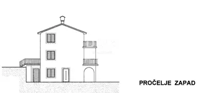 Opatija, Veprinac, zemljište 840 m², građevinska dozvola, pogled - 20