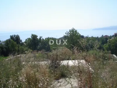 Opatija, Veprinac, zemljište 840 m², građevinska dozvola, pogled - 2